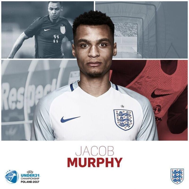 Jacob Murphy named in England U21 squad 